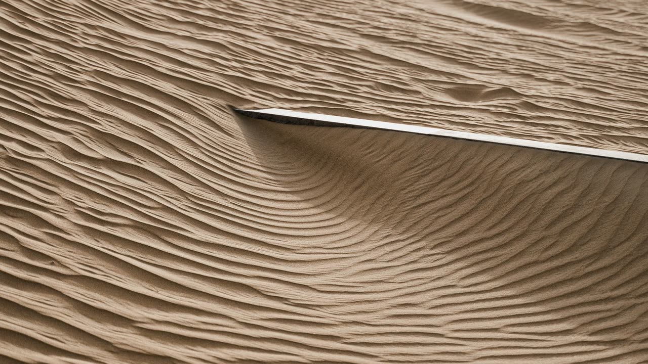 Warm, flowing sand dunes